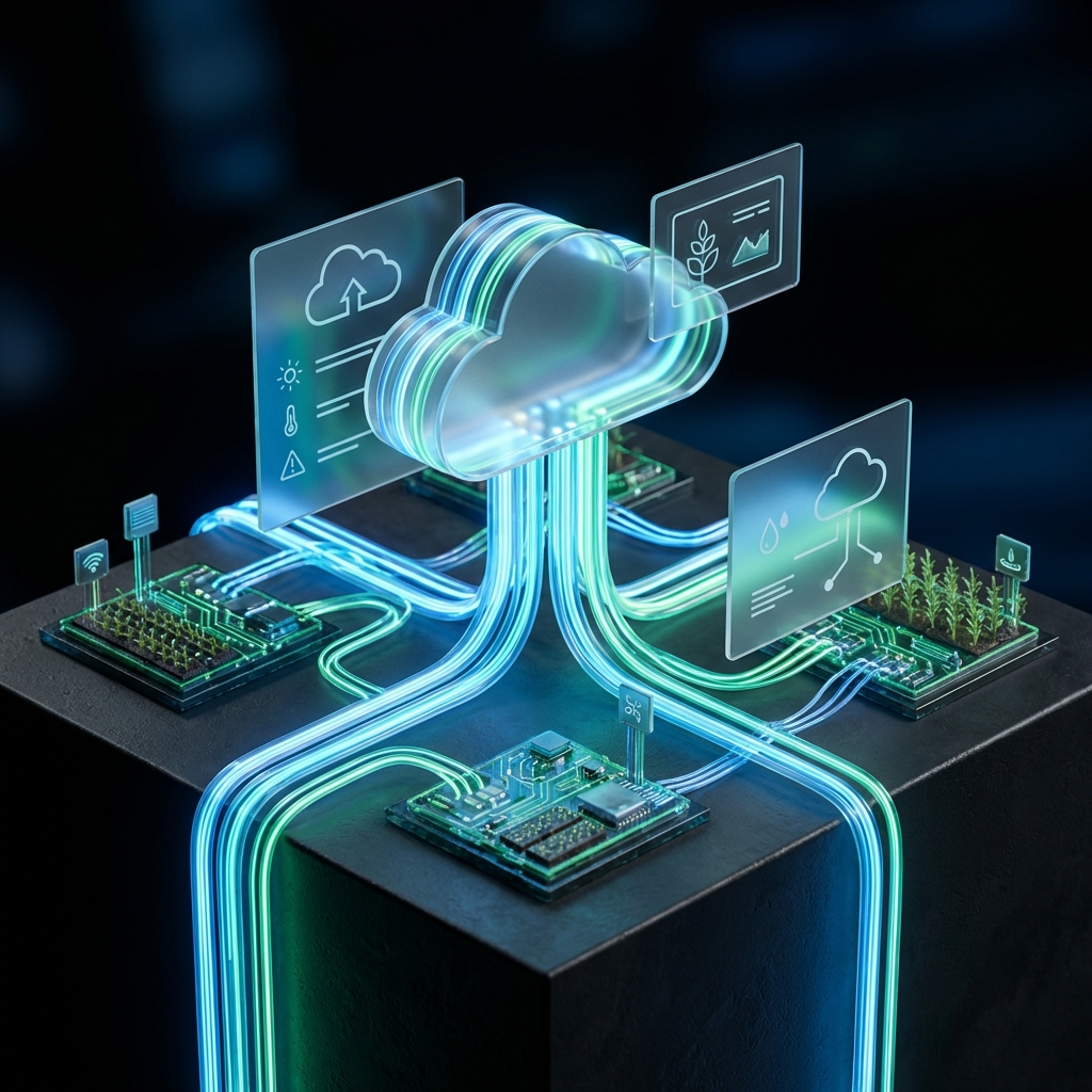 A connected visual representation of farm information